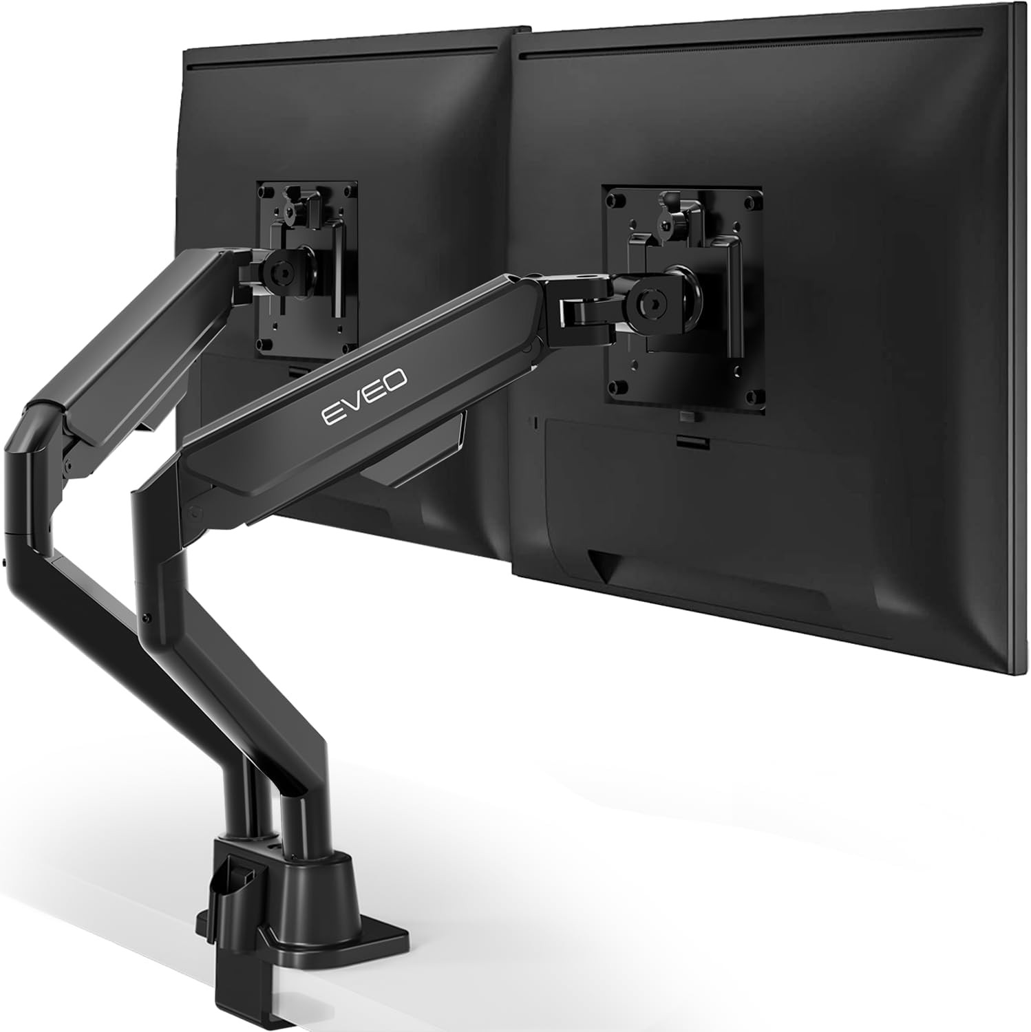 EVEO Premium Dual Monitor Mount 14"-32” Dual Monitor Arm VESA Bracket Adjustable