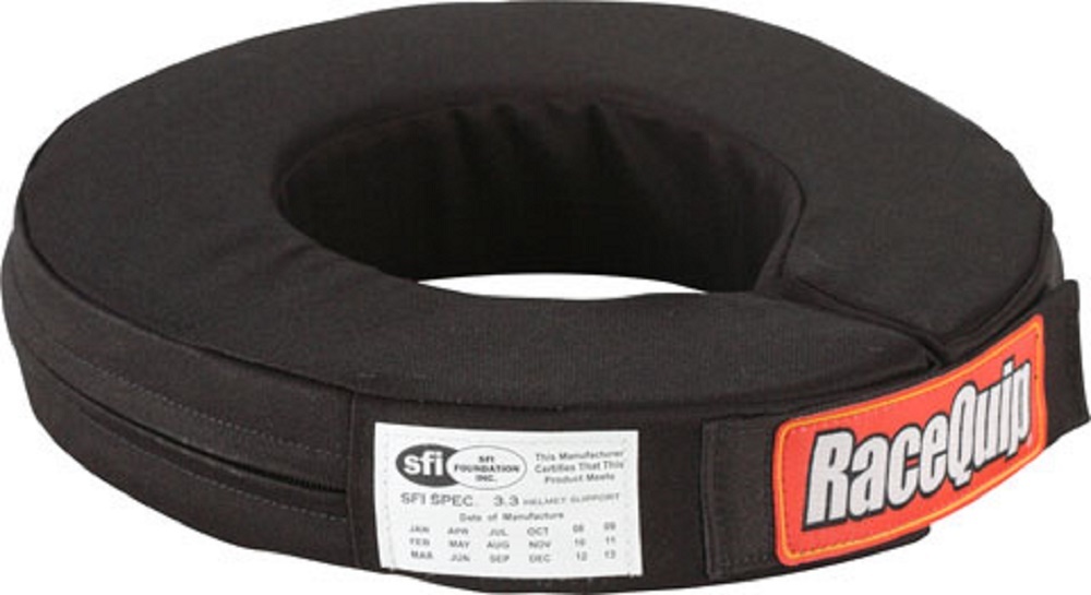 RACEQUIP NECK BRACE COLLAR HELMET  SUPPORT 360deg. BLACK SFI3.3 P/N#337007