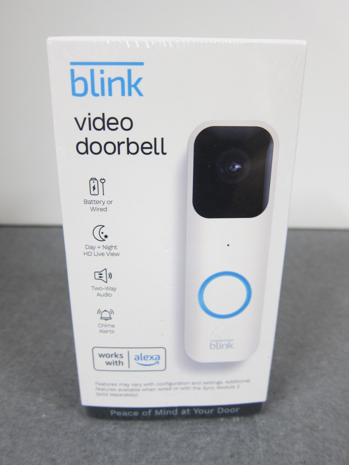 Blink Video Doorbell, Battery/ Wired, Smart Wi-Fi HD Day/Night, Alexa New Sealed