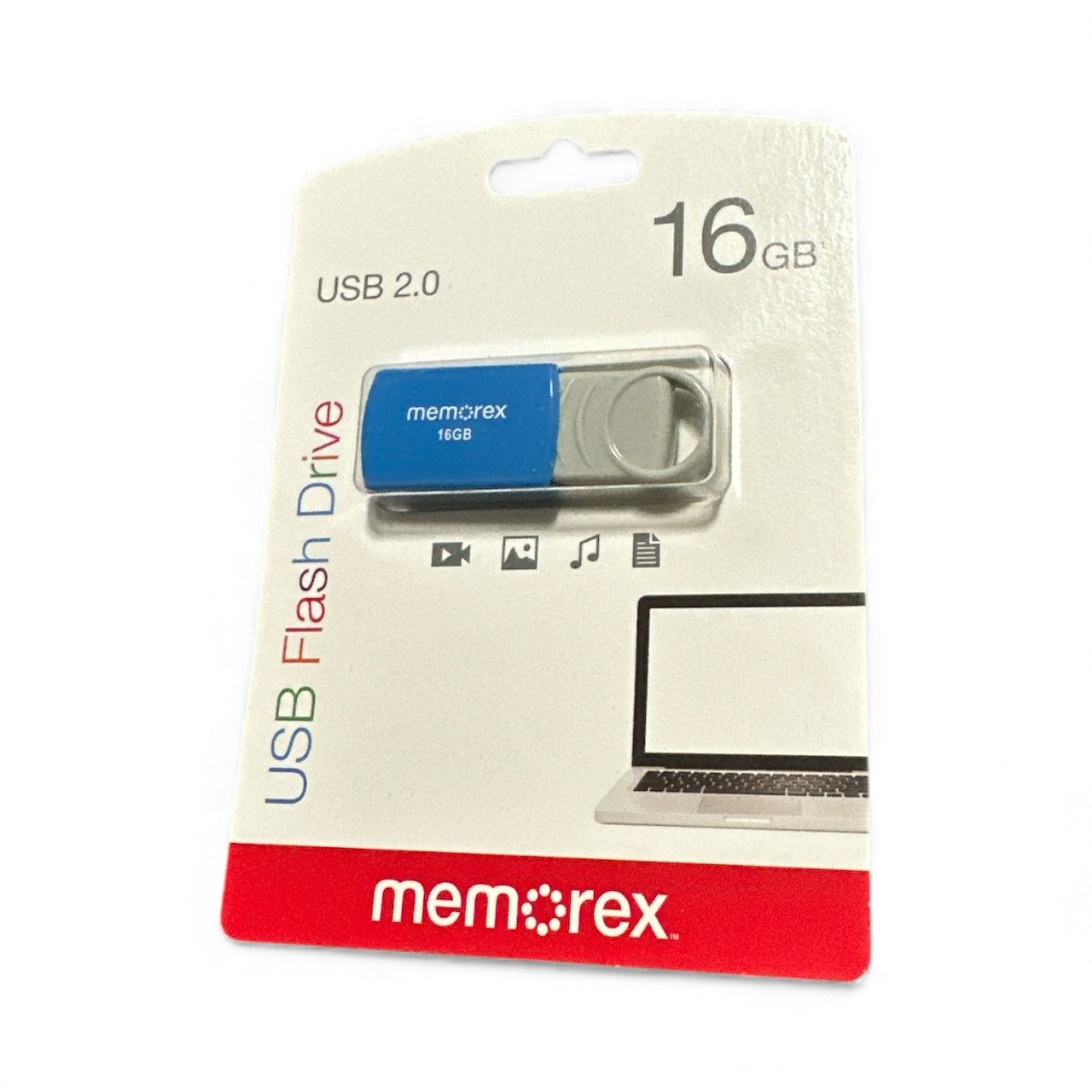 Memorex 16GB Flash Drive USB 2.0 - Blue