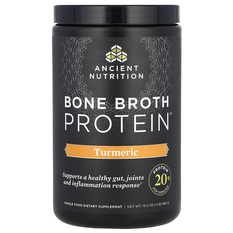 2 X Ancient Nutrition Bone Broth Protein Turmeric -- 16.2 oz