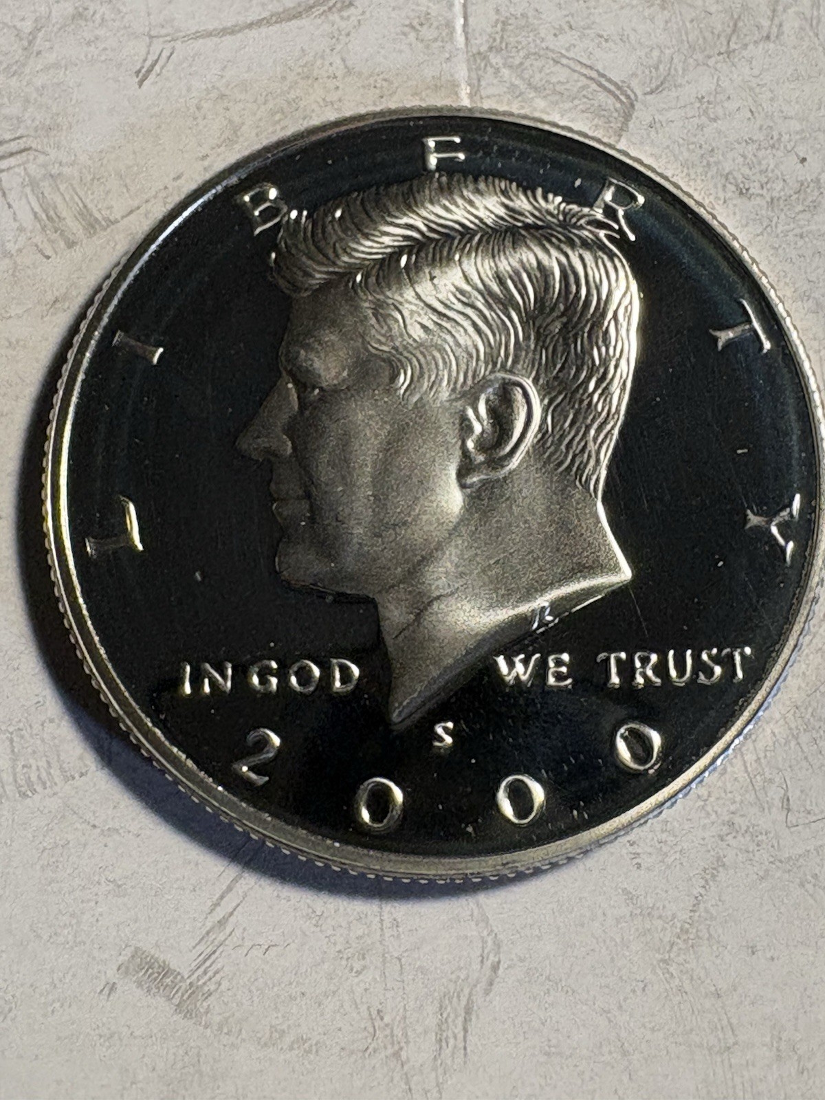 2000 S Kennedy Half Dollar Silver Proof 90% Silver .900 Fine Gem DCam