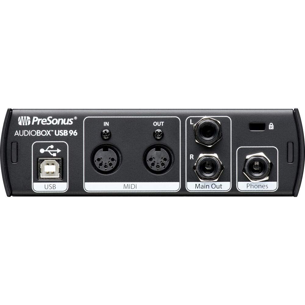 PreSonus AudioBox USB 96 Bundle with USB-C, Mic, Headphones & Studio One