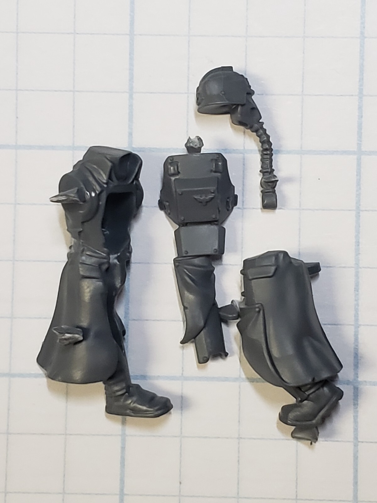 40k Astra Militarum Bits Krieg Command Squad Veteran Gunner Torso Head #43