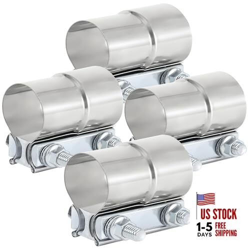 2.75 Inch Exhaust Clamp, 2 3/4 inch Lap Joint Exhaust Band 2.75 inch 4 Pcs