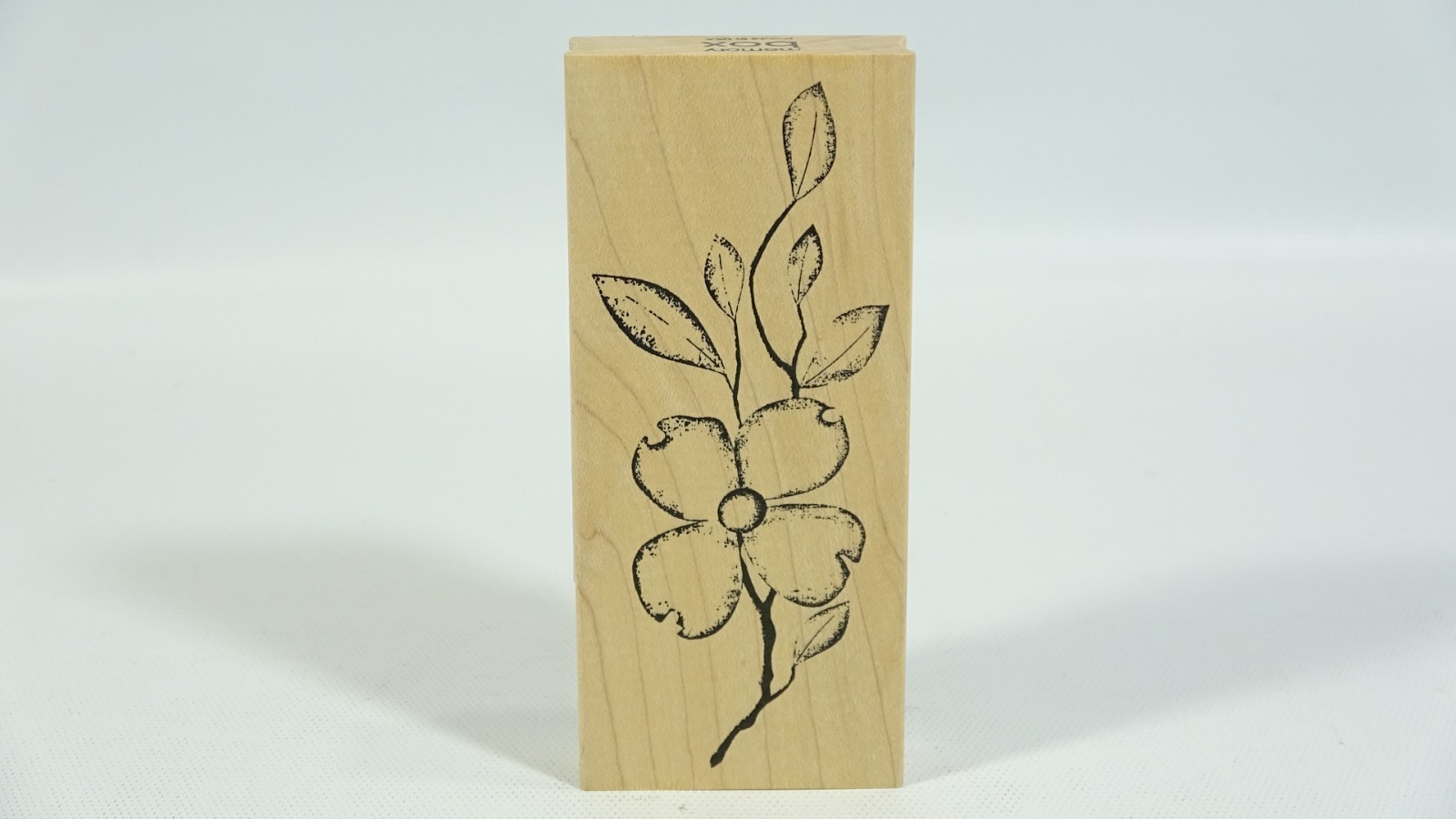 Memory Box Dogwood Branch Wood Backed Rubber Stamp F1847