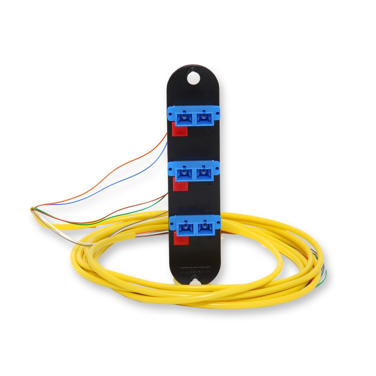 Corning CCH-CP06-59-P03RH 6 Fiber Duplex CCH Panel with 3 meter Pigtailed (OS2)