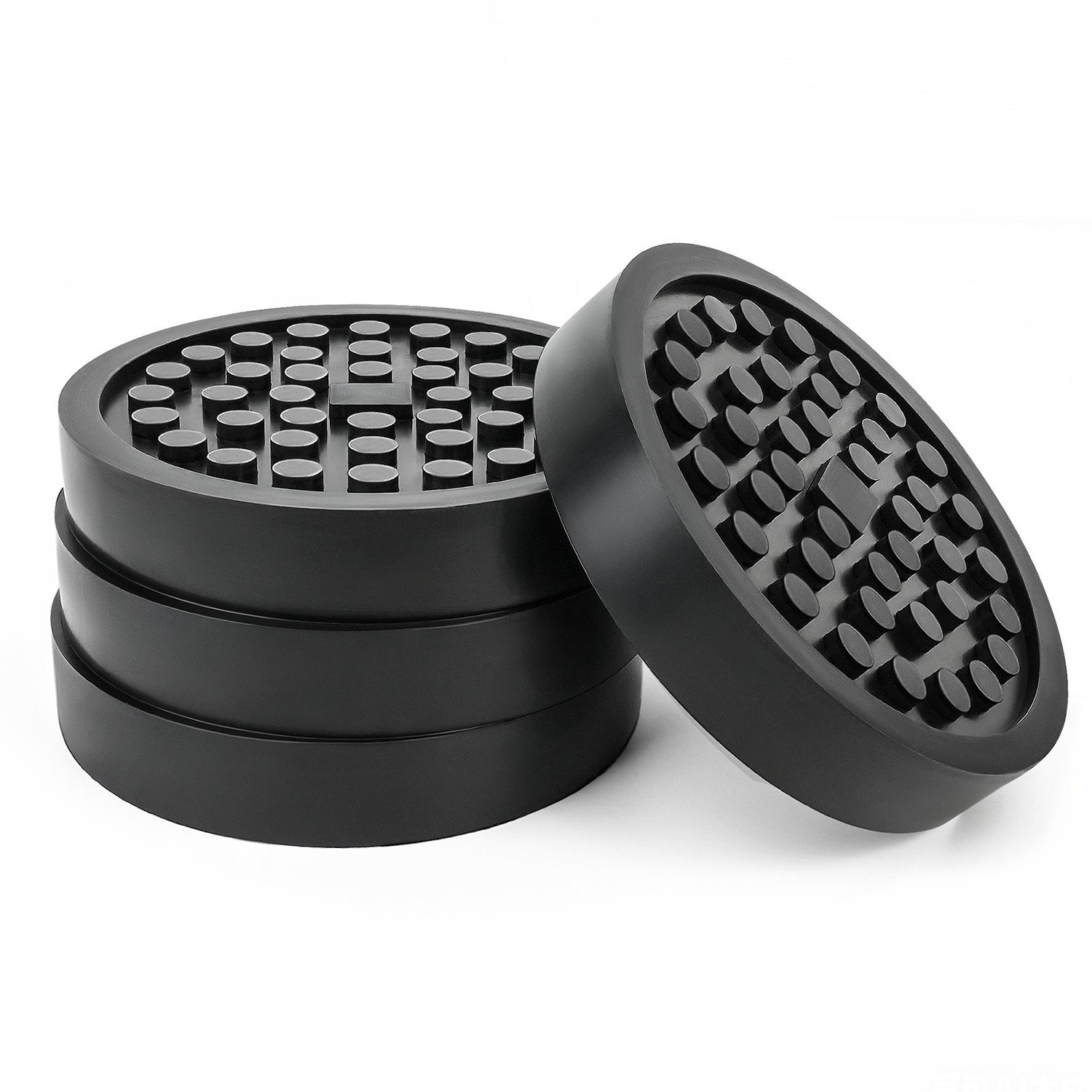 Set Of 4 Round Rubber Arm Pads for ALM Lift Fits 2 Post Lifts Slip On Style