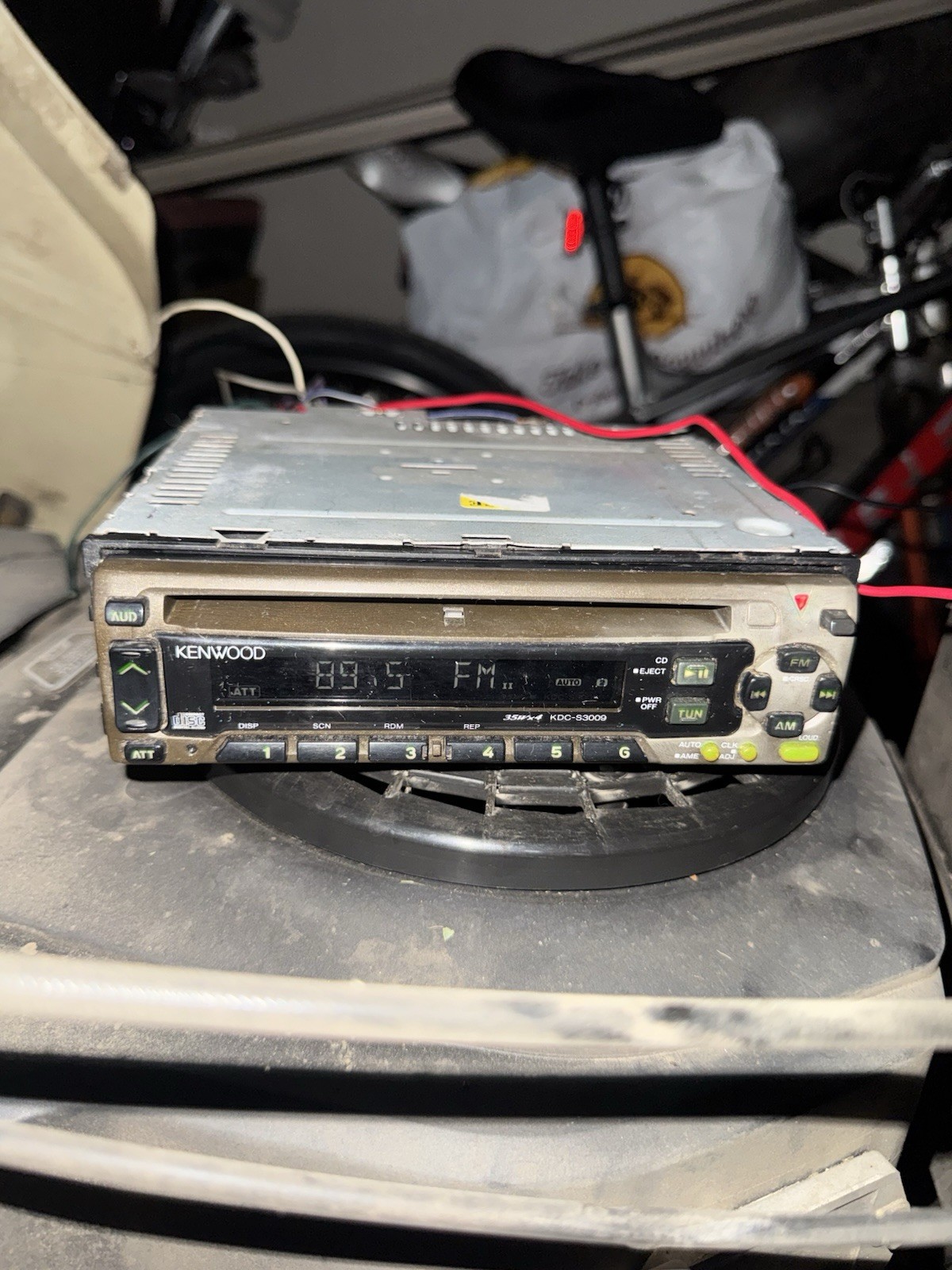 KENWOOD KDC-S3009 Vintage Car Radio Stereo Receiver Tested And Working W/Harness