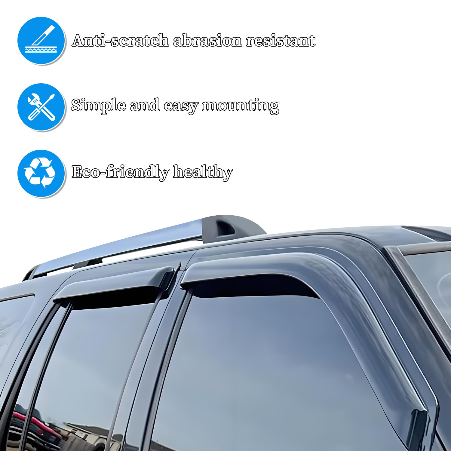 4X For Honda Element 2003-2011 Window Visors Rain Guards Deflector US