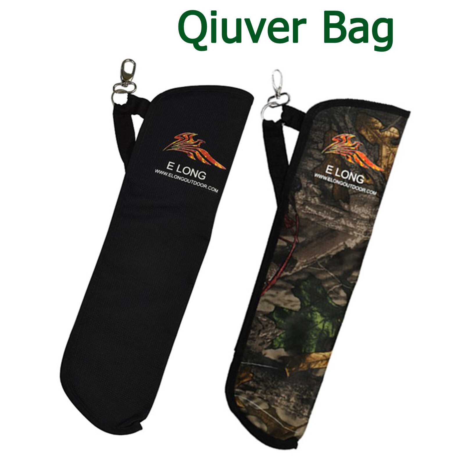 1X Quiver Back Waist Side Bag Nylon Arrow Bow Holder Pouch Target Hunting 2Color