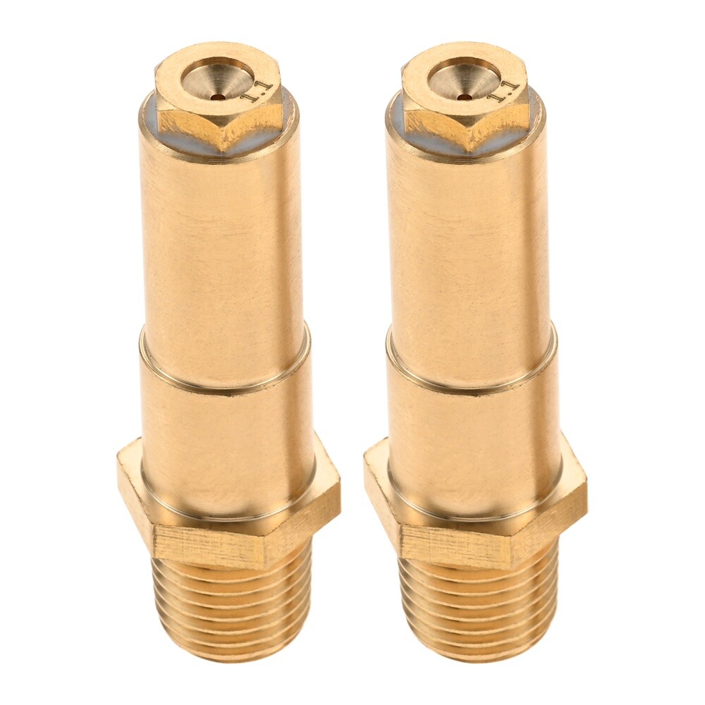 2 x Gas Fryer Nozzle Orifice Brass Repair Parts For Gas Deep Fryer Propane Gas