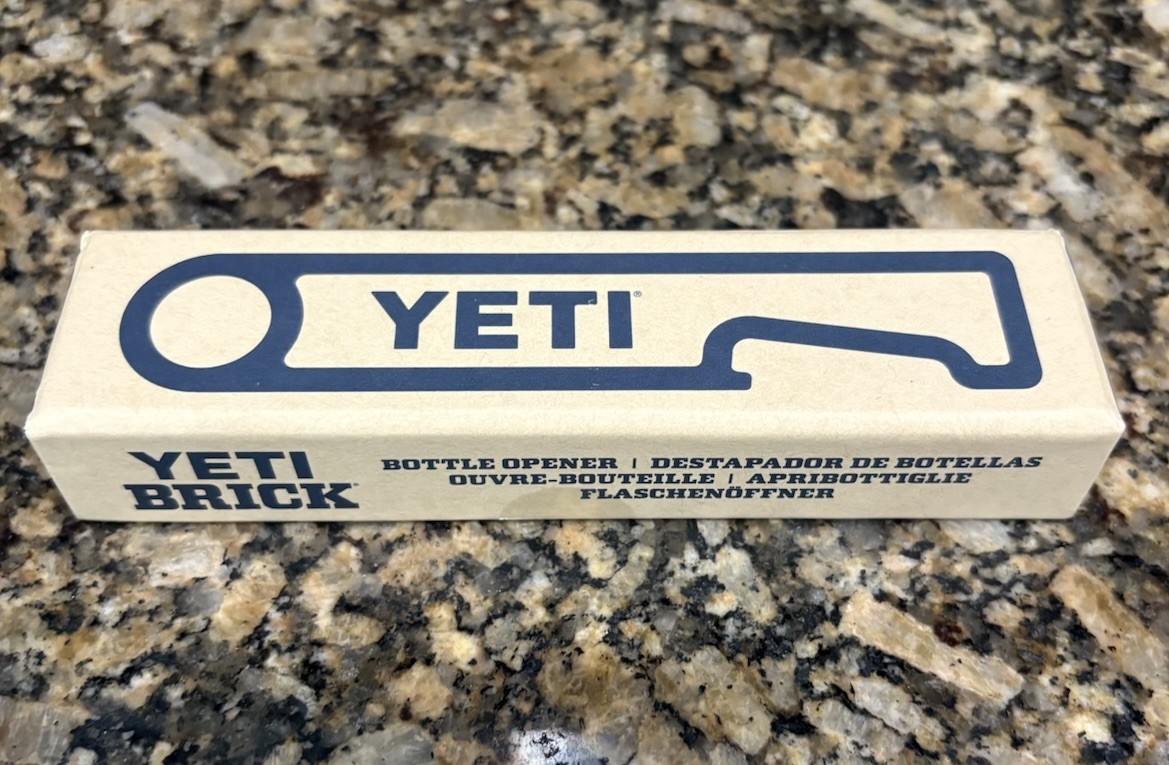 Yeti Brick Bottle Opener V2 Stainless Steel (Brand New in Box)