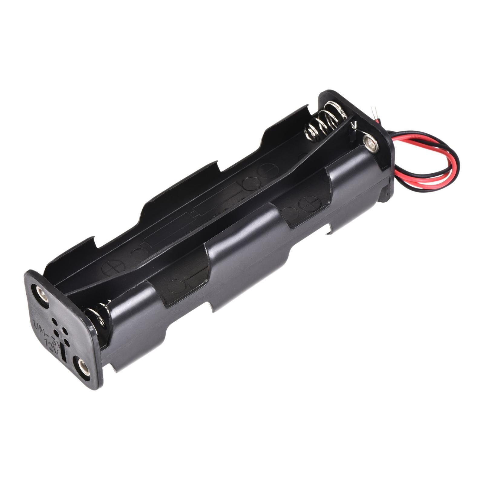 Battery Case Storage Box 8 Slots x 1.5V 2-Wire Lead for 8 x AA Battery