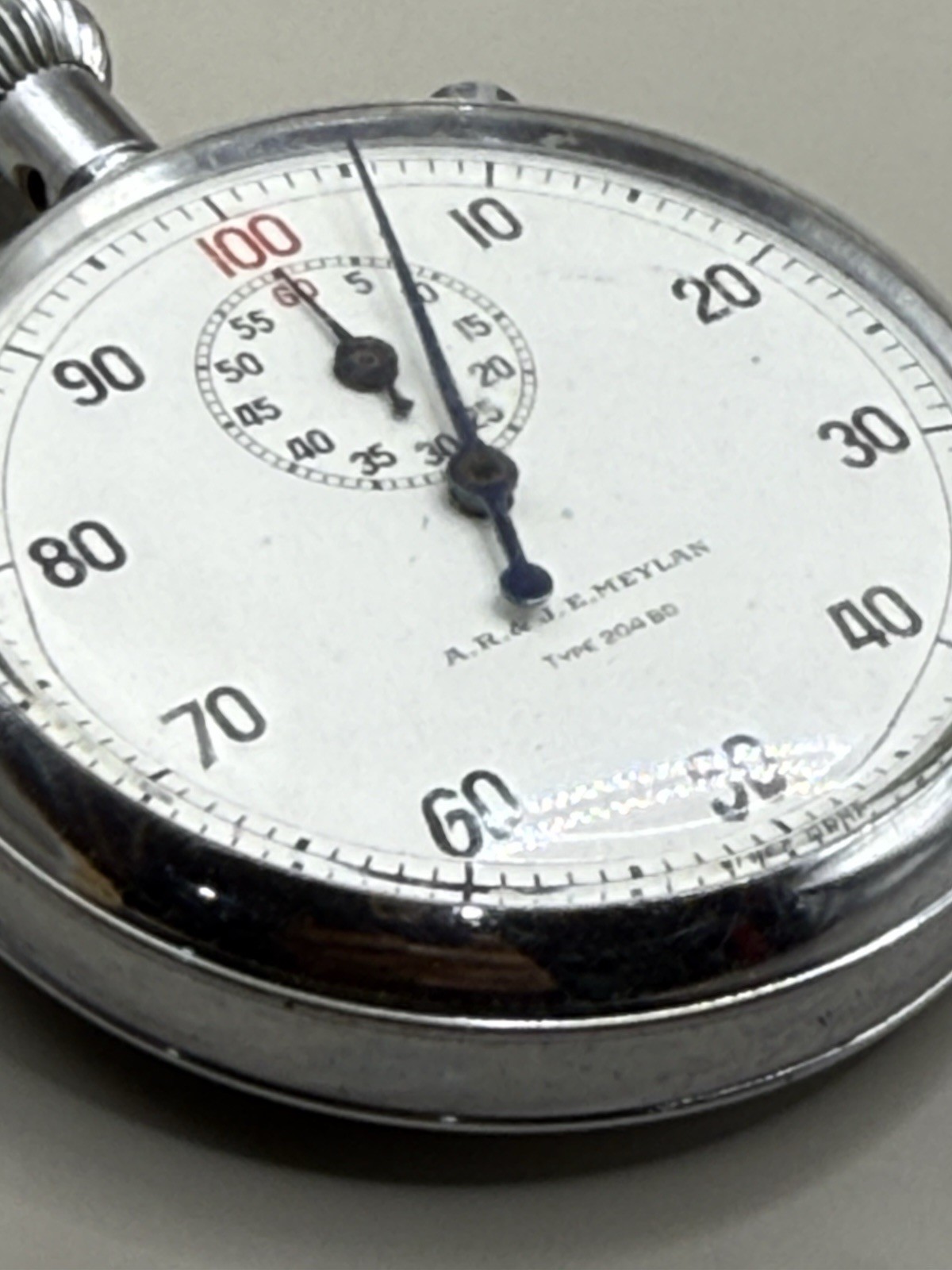 A.R. & J.E. Meylan Type 204BD Mechanical Wind Up Stop Watch