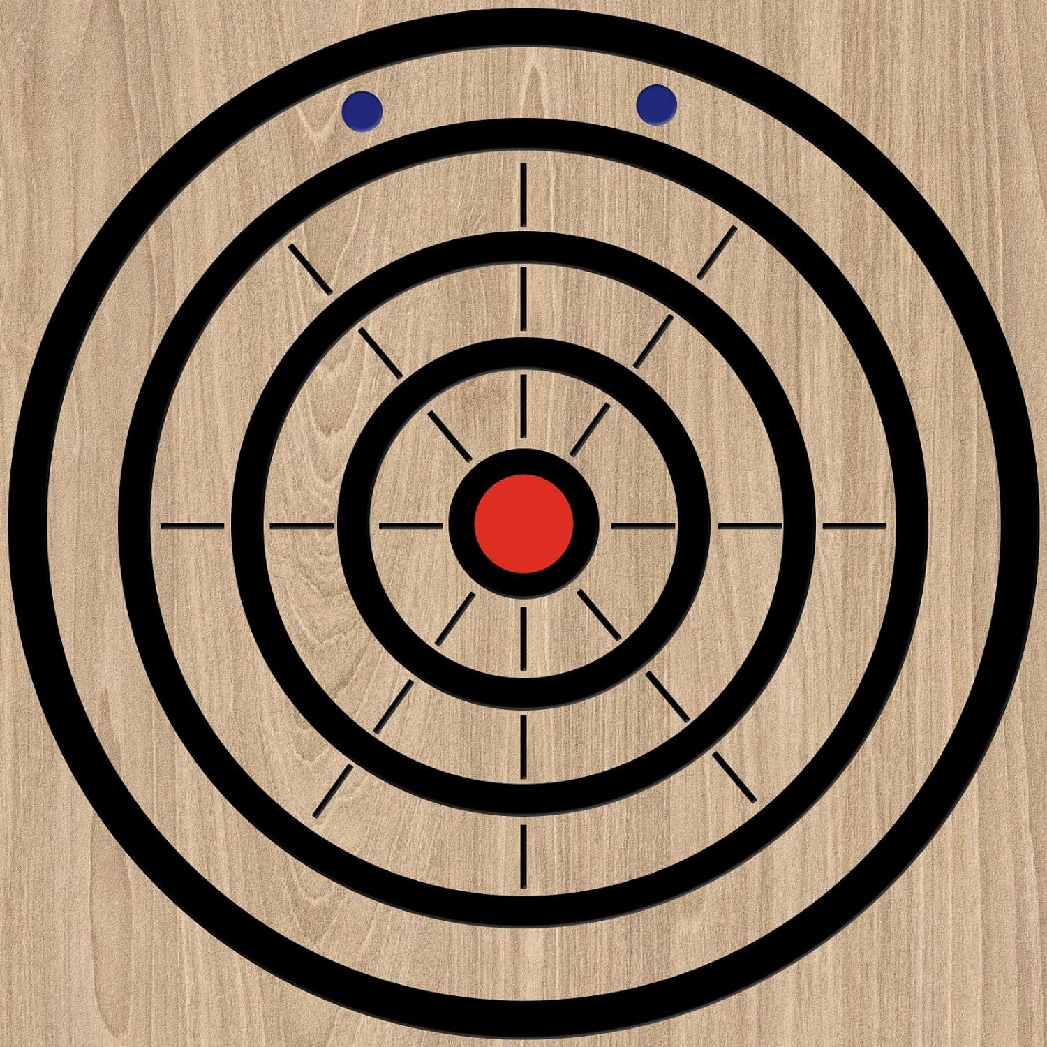 Epakh Axe Throwing Target Template Stainless Steel Black, Blue, Red