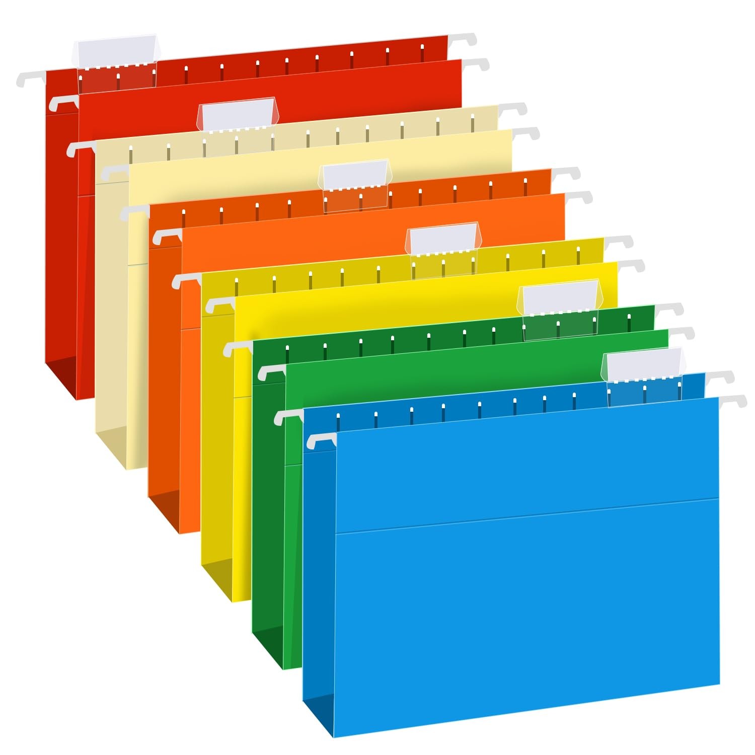 Extra Capacity 2 inch expansion, Beige, Red, Blue, Yellow, Green, Orange