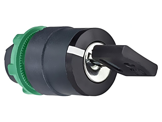 ZB5AG4D switch: rotary switch with key 22mm rod.Pos: 2 black SCHNEIDER