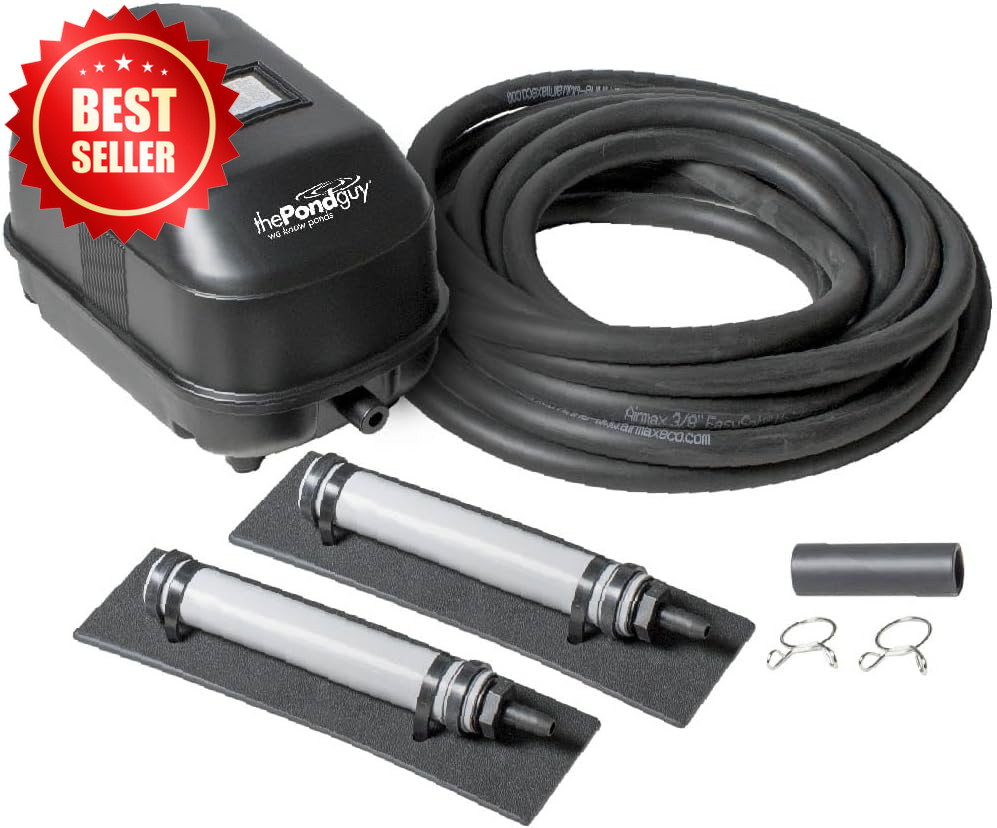 Pond Aerator 2 Complete Kit Compressor Pump Air Line Diffuser Stick US