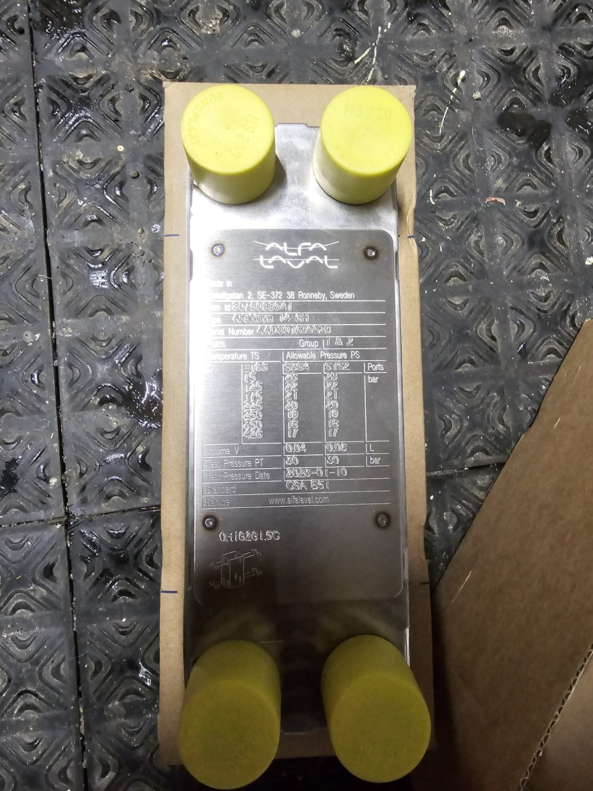 alfa laval 3075098541  14-6h braze place heat exchanger