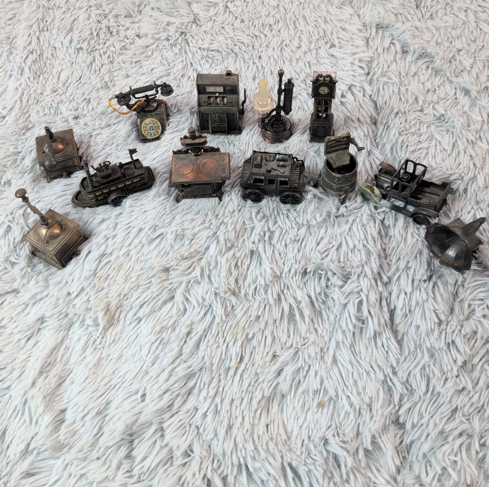 LOT of 12 Vintage Die Cast Metal Pencil Sharpeners Antique Hong Kong Collection