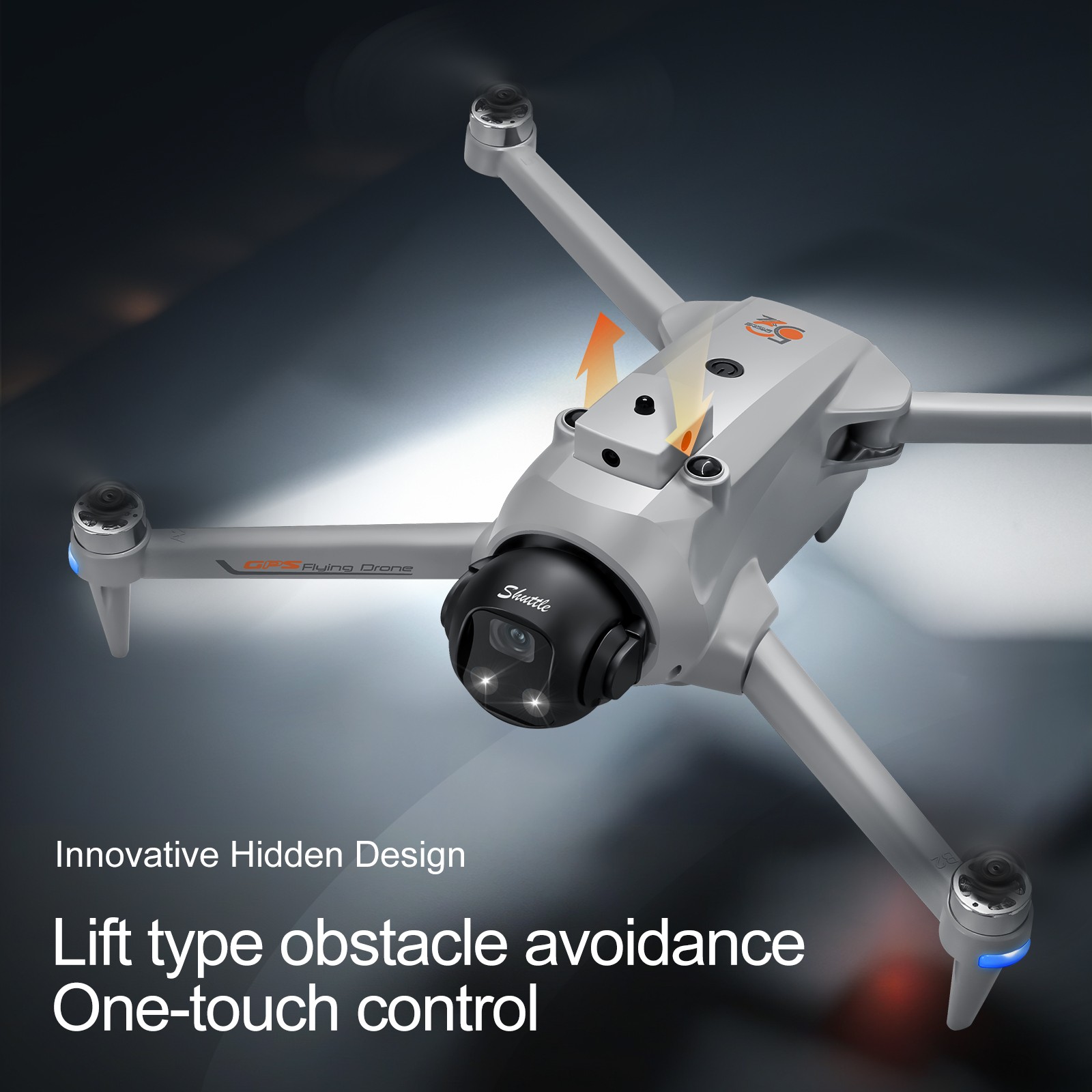 YL059 GPS Return Drone 4K Camera Lightweight Foldable FPV Transmission w/ Screen