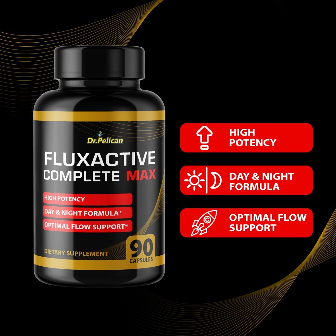 Fluxactive Complete MAX- Bodybuilding & Weight Support-4 Bottles- 360 Capsules