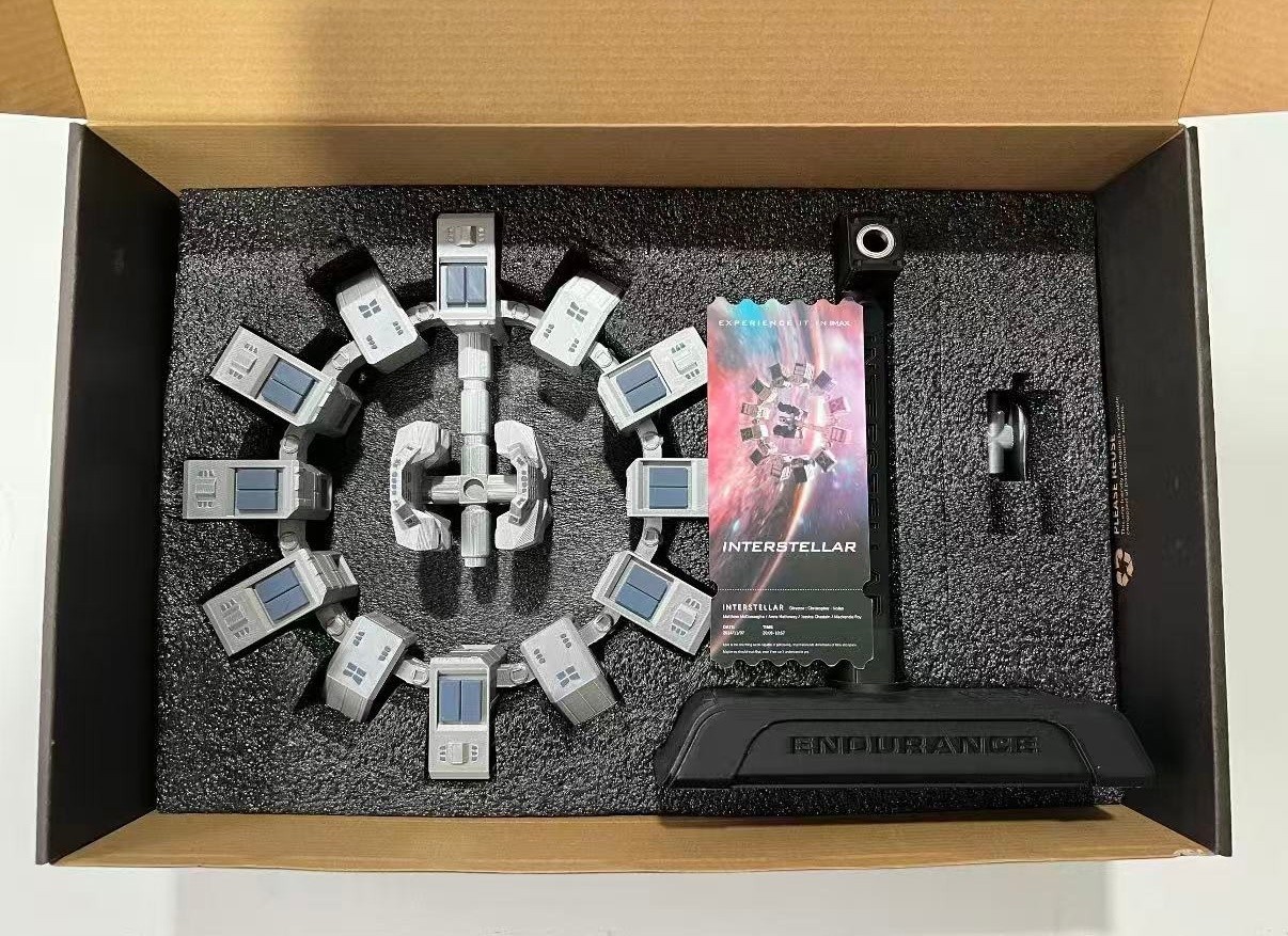 Interstellar Endurance Space Station Rotatable Model Ornament 3D Printed Gift