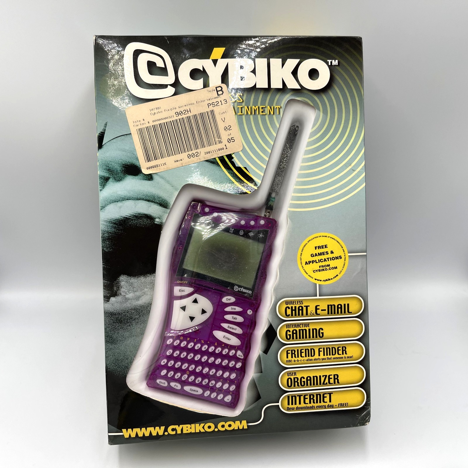 Vintage Cybiko PDA Wireless Entertainment System Purple Sealed Box New