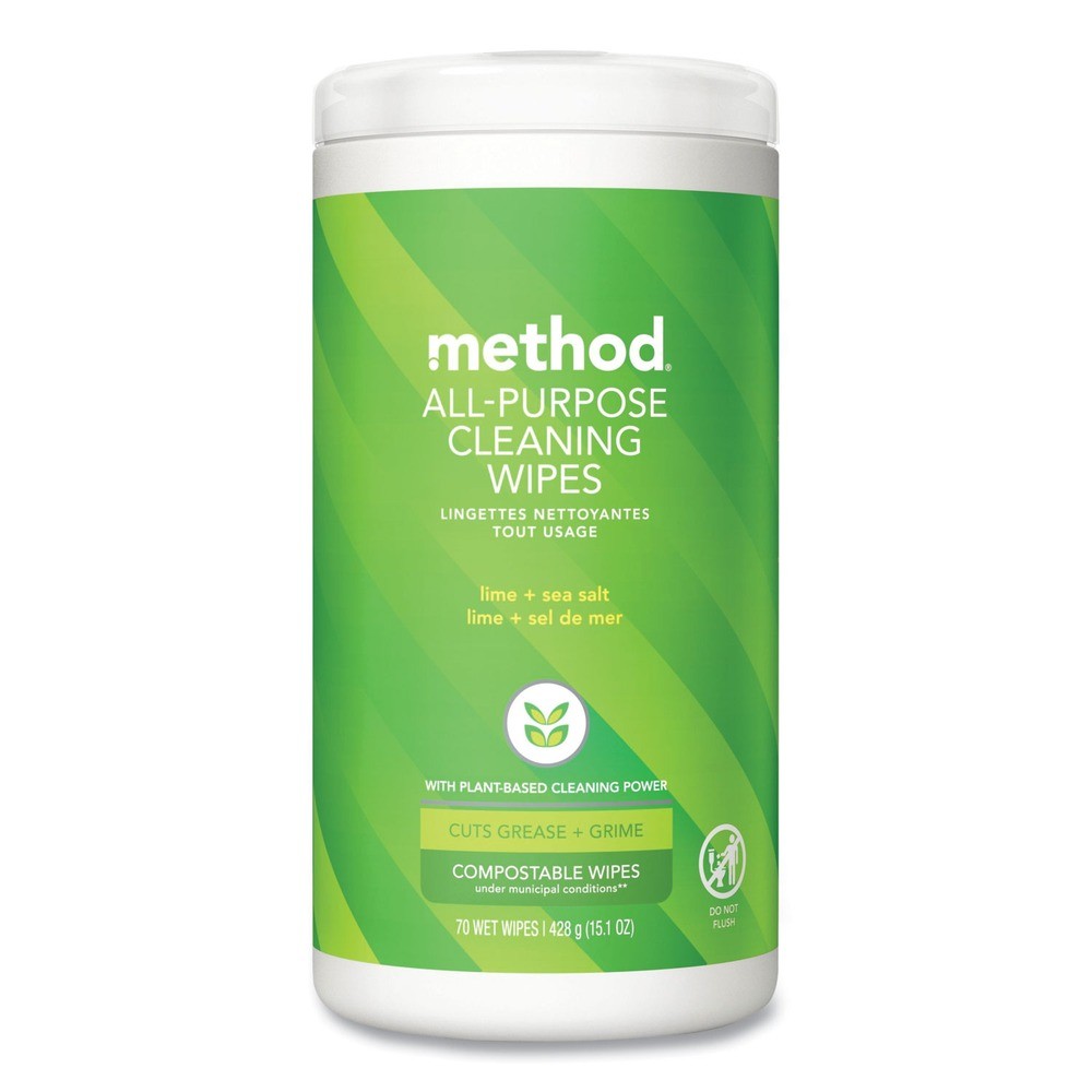 MTH 338525 1 Ply All Purpose Cleaning Wipes - Wht Lime and Sea Salt (6/CT) New