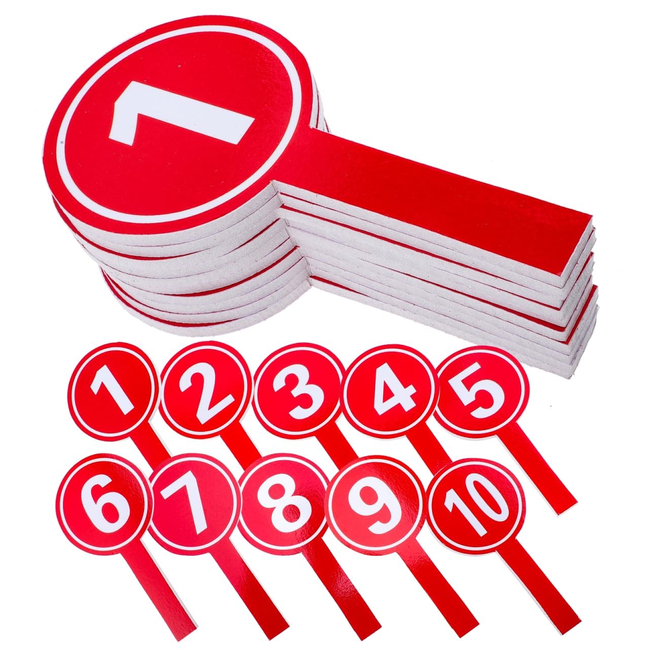Handheld Number Paddles Score Boards 7.48x3.74 Inch Practical Sports Voting