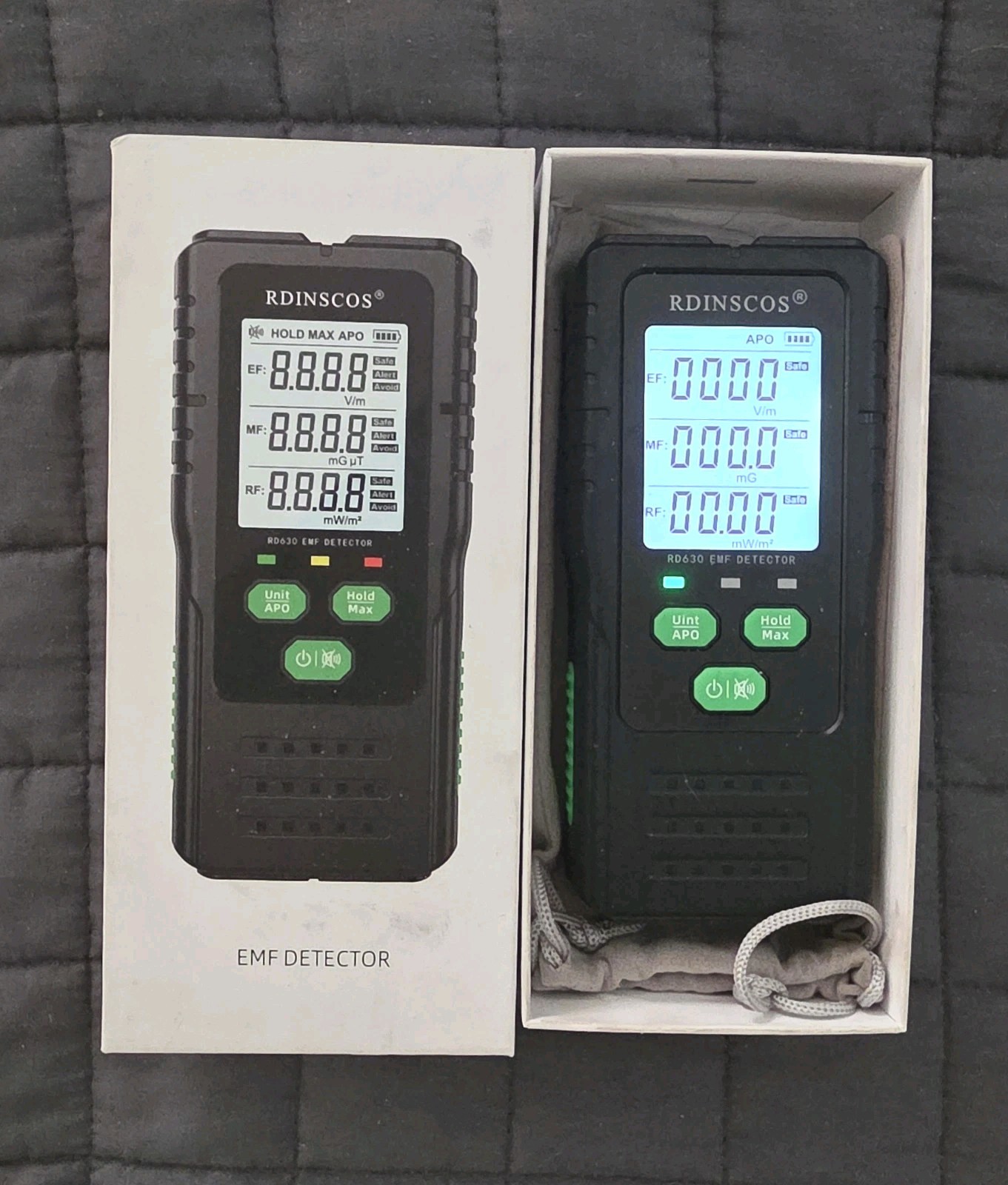 EMF Meter Detector By RDINSCOS Electromagnetic 3-1 Detector RD630C