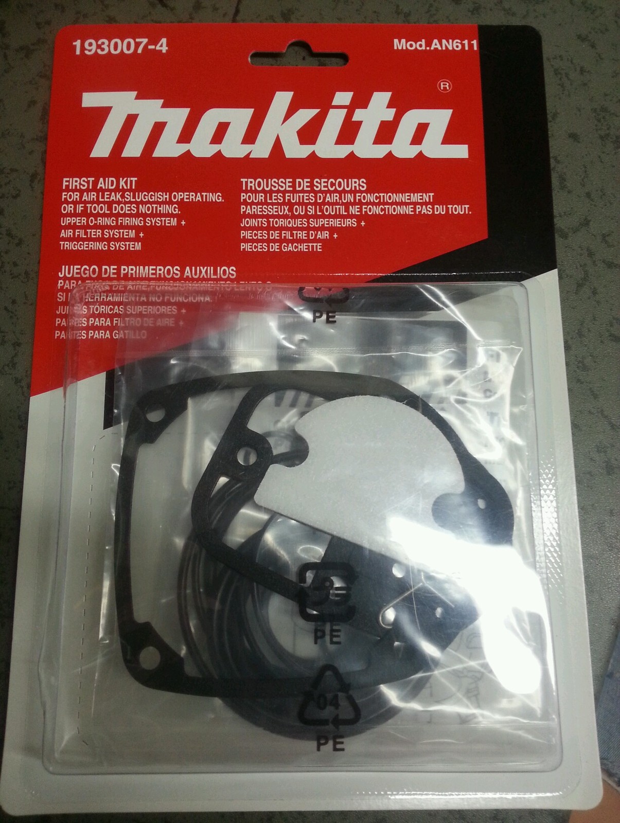 193007-4 Nail Gun O-ring Repair Kit Makita