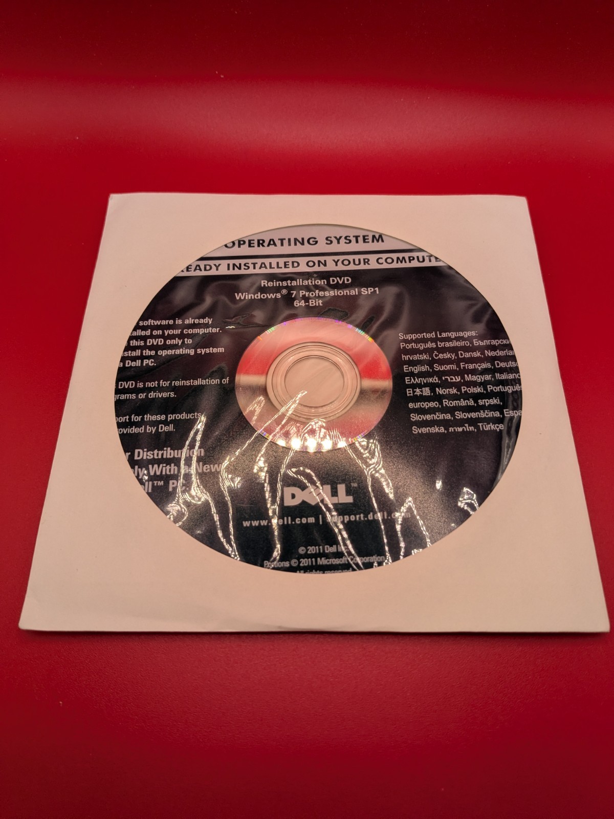 Dell Windows 7 Professional SP1 Reinstallation DVD 64-bit Operating System