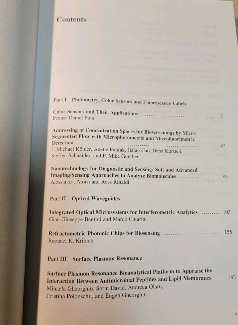 Springer Series Optical Nano and Microsystems for Bioanalytics some cover wear