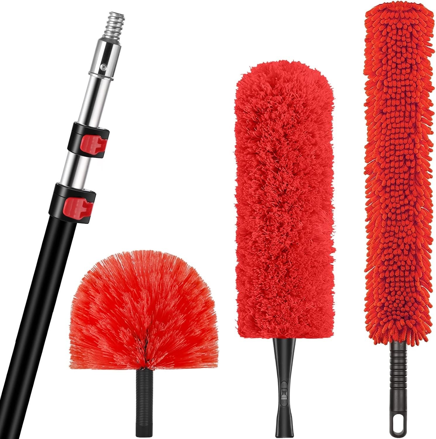 High Dusting Kit - Telescopic Pole & Microfiber Duster