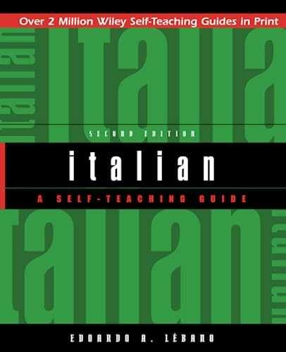 Italian: A Self-Teaching Guide - Paperback, by Lèbano Edoardo A. - Very Good