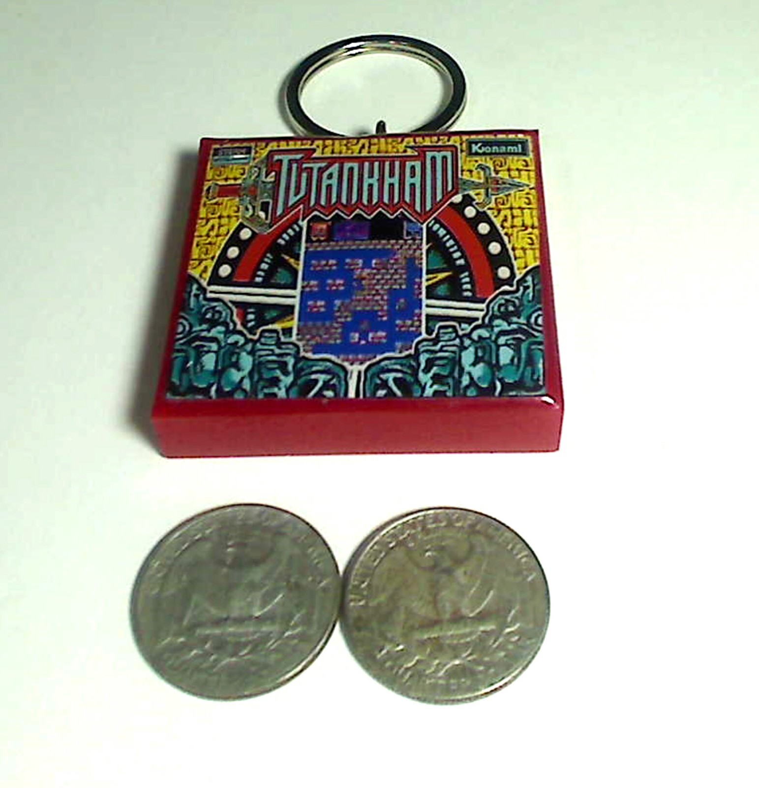Tutankham Arcade Coin Door accessory Keychain