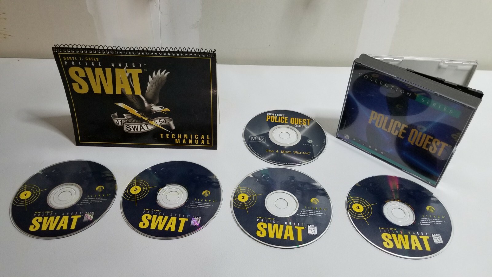 Vintage Police Quest SWAT WINDOWS PC Game Sierra Collection with Manual