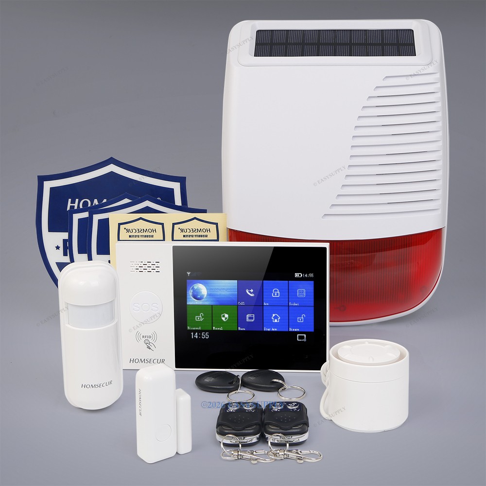 WiFi APP Touch Screen Wireless Home Security DIY Burglar House Alarm System Kit