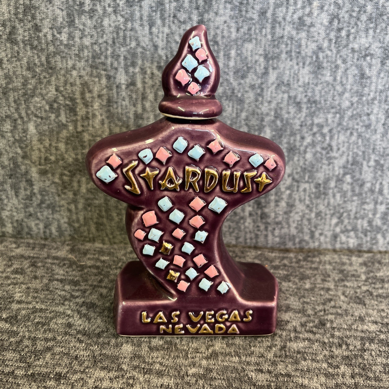 1974 Joe Kaufenberg Limited Edition Liquor Bottle (Empty)  Las Vegas - Stardust