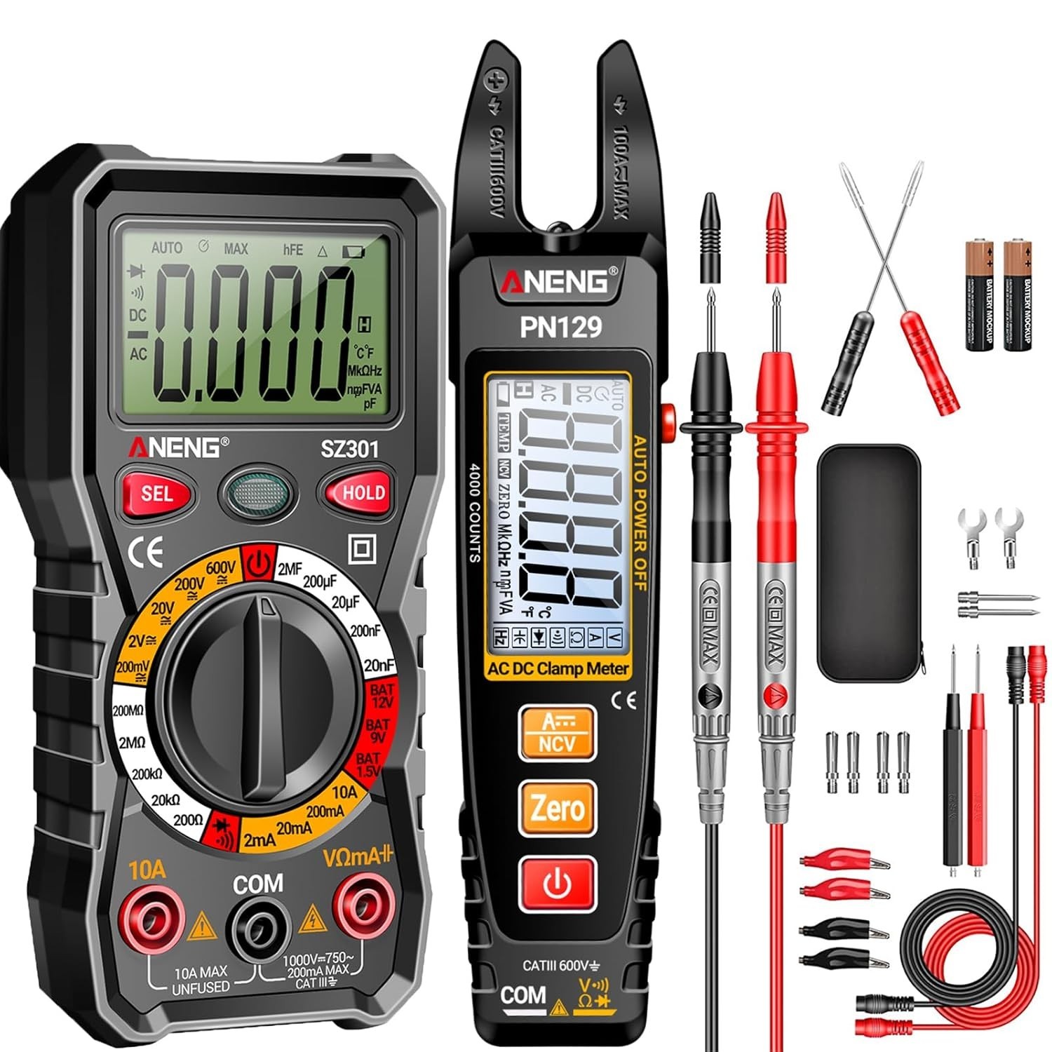 Multimetro Digital Professional Automotriz Voltimetro Amperimetro Para Carro New