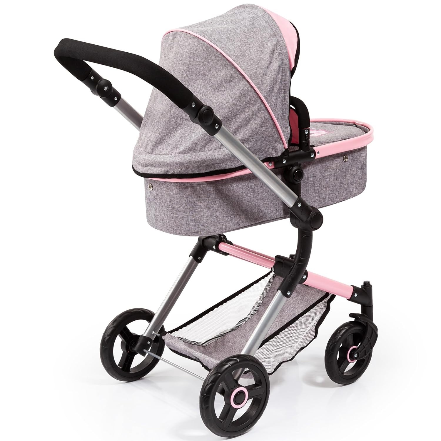 Coche Para Bebes Cochecito Para Niños Convertible Reversible Bassinet Pram Pink