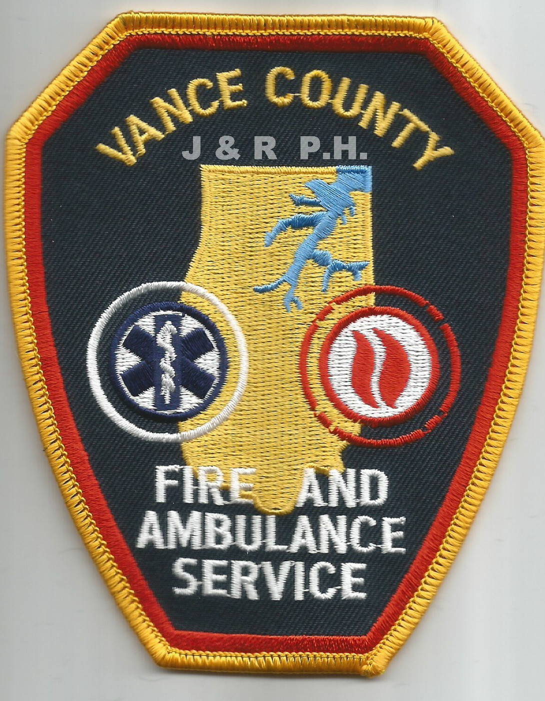 Vance County  Fire - E.M.S., North Carolina (4" x 4.75" size)  fire patch