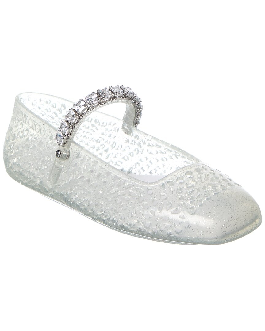 Jimmy Choo The Jelly Ballerina Flat Women's Silver 37