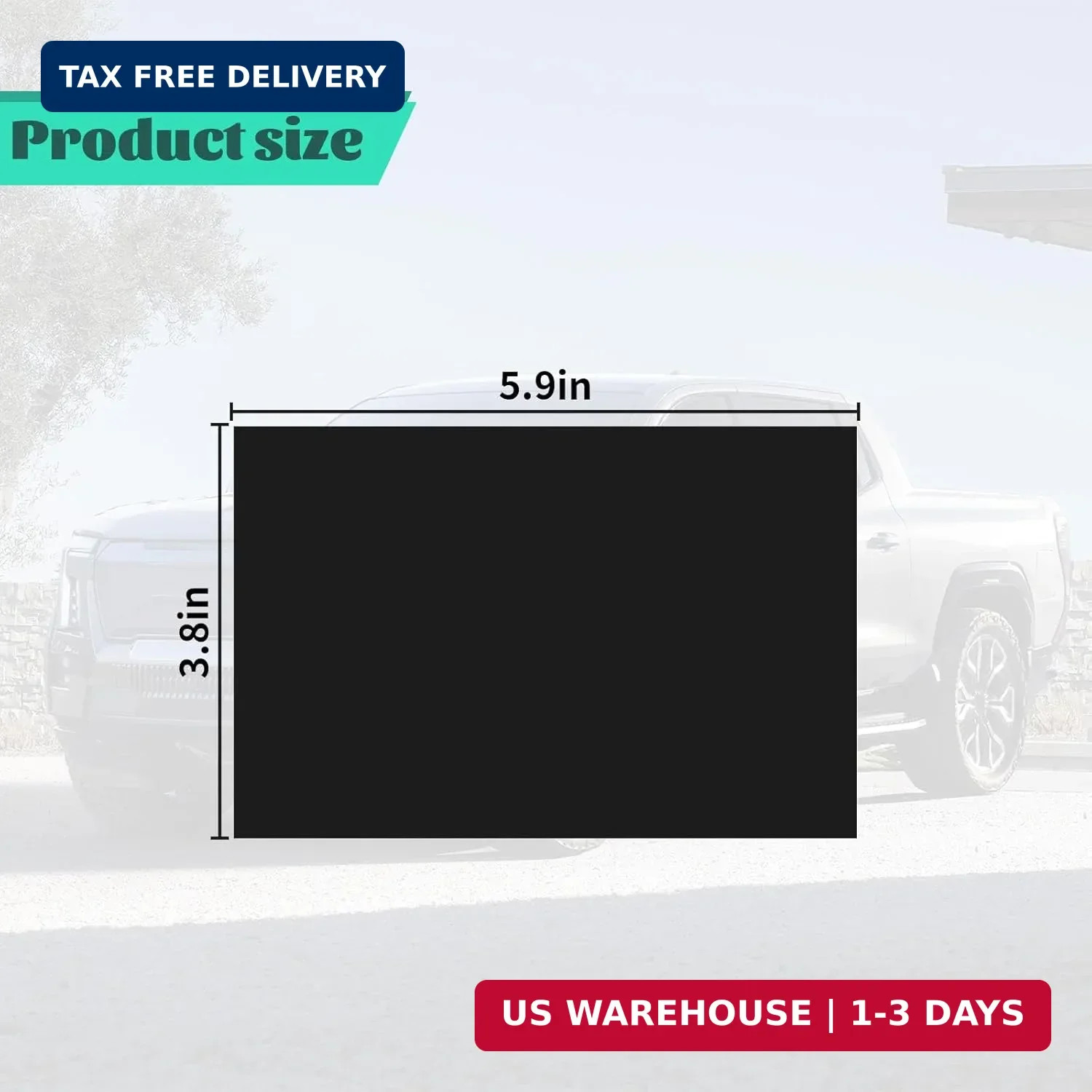 Compatible with Bowtie Emblem Wrap Kit GMC Logo Overlay Vinyl Wrap with Squeegee