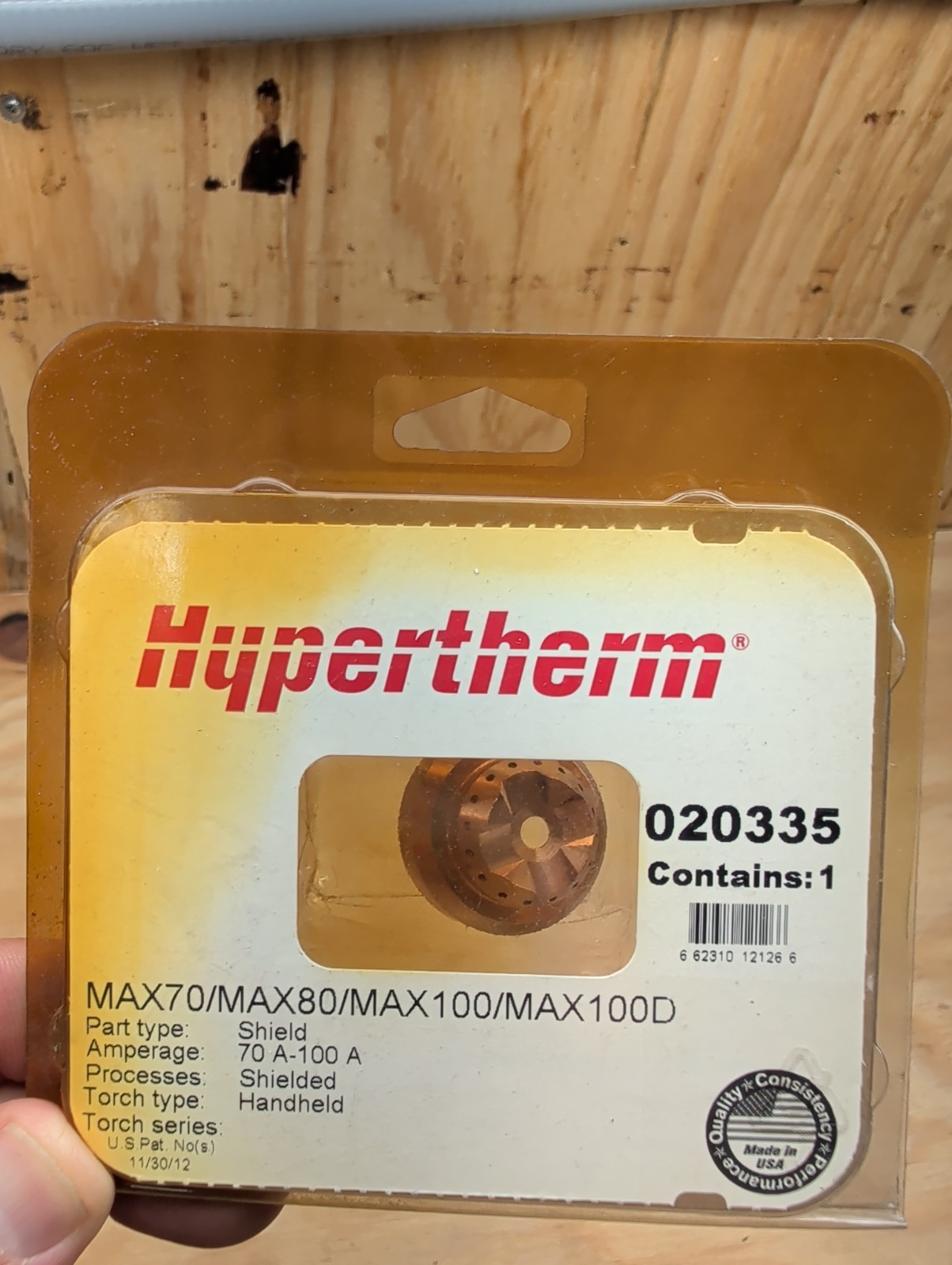 Hypertherm Max70/80 Max100 Max100D Shield 020335