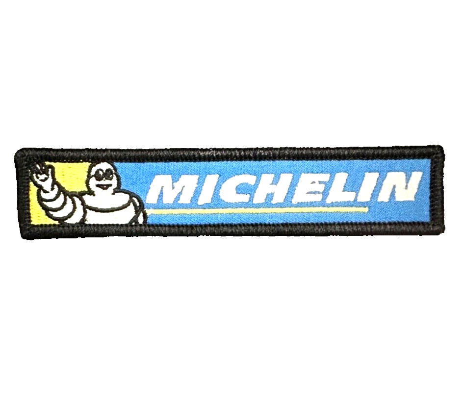 FABULOUS "MICHELIN MAN" EMBROIDERED IRON-ON PATCH...RARE CONFIGURATION...