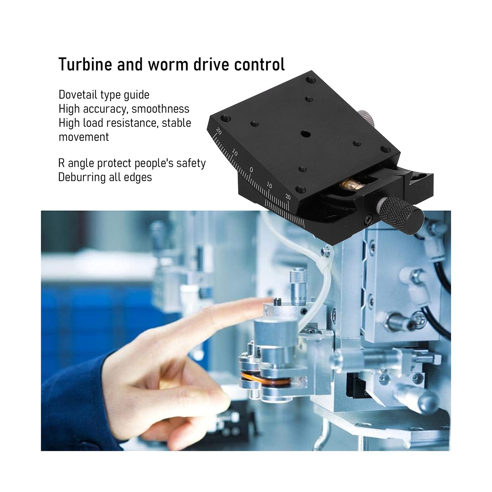 Zooke Precise Manual Goniometer Stage, Linear Stage, Optical Positioning Slid...