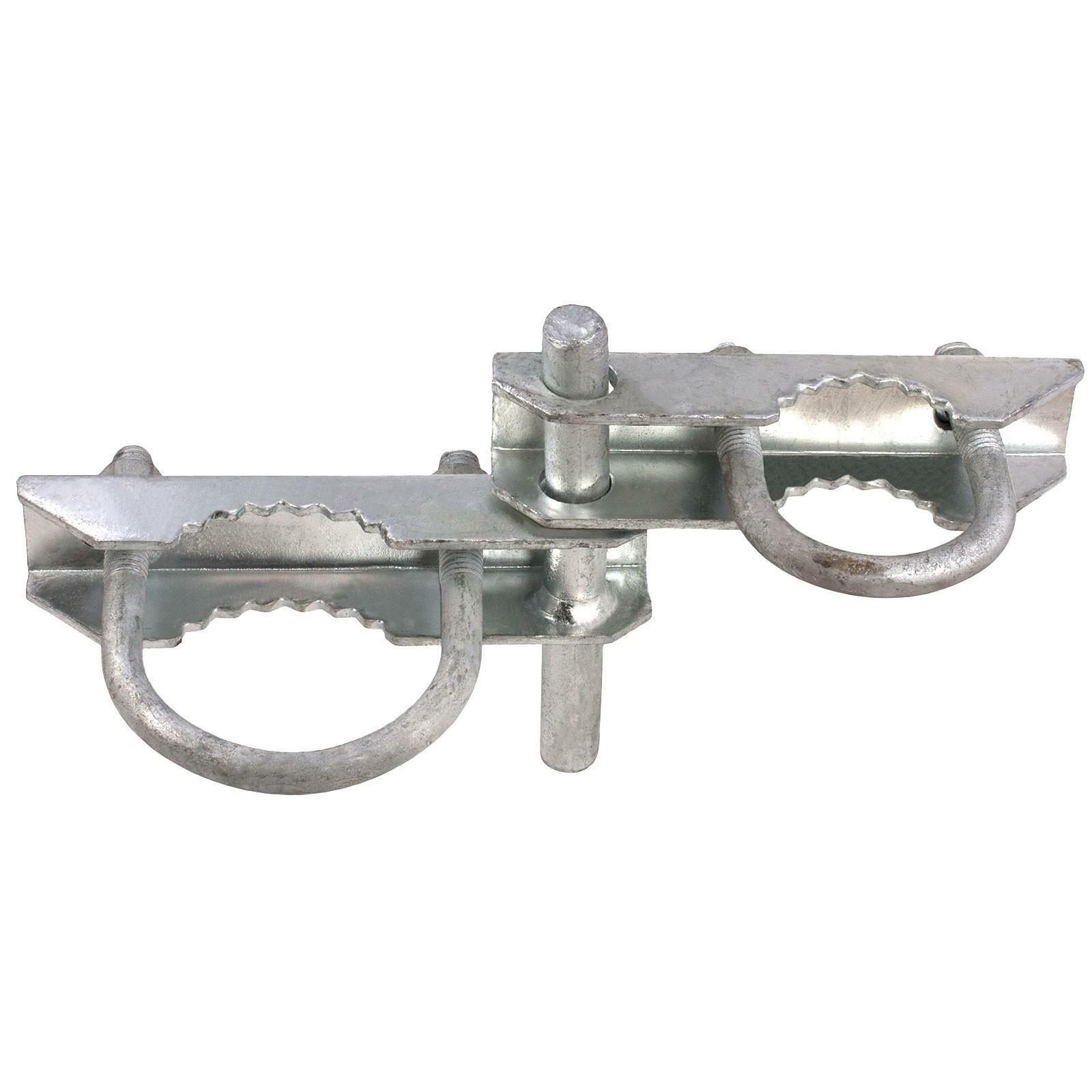 Chain Link 3" [2 7/8" OD] Industrial Offset 180 Degree Hinge (2 Pack)